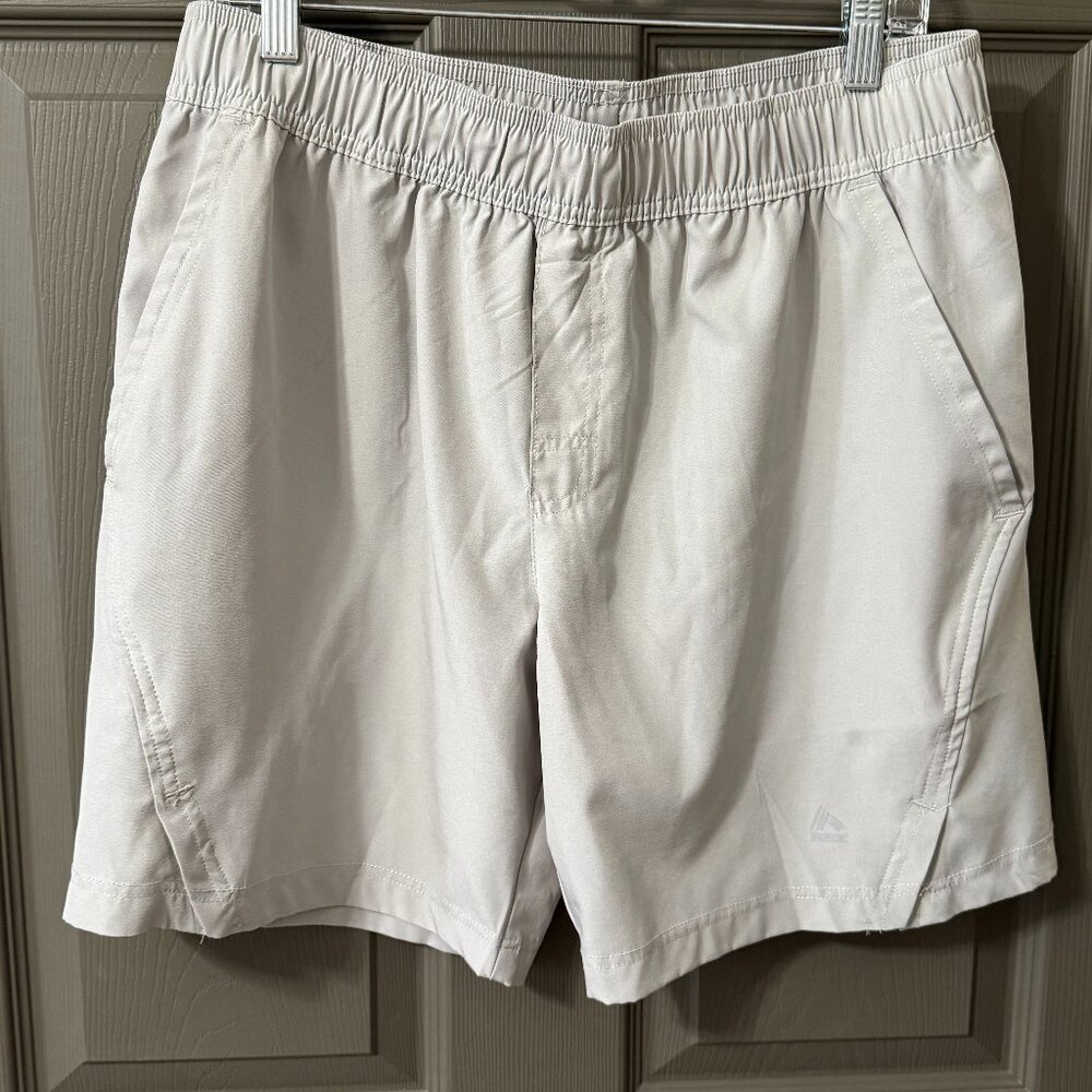 RBX Men’s Performance Shorts – Size Large – Beige